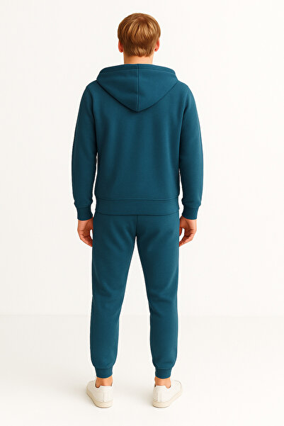 Altamira Ανδρικό σετ φόρμας με κουκούλα σε μπλε βενζίνη