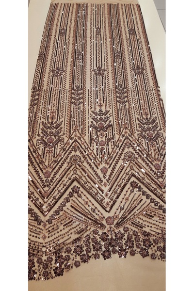 Safir Kumaş Kesip Aplik yada Motif Çıkarmalık Top Sonu Yarım Metre Taşlı Dantel