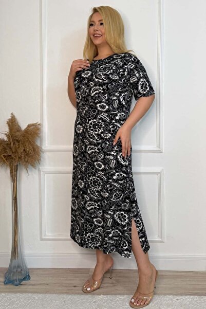 tarzımsüper Cămașă de noapte din bumbac, model Confort, mărime Plus