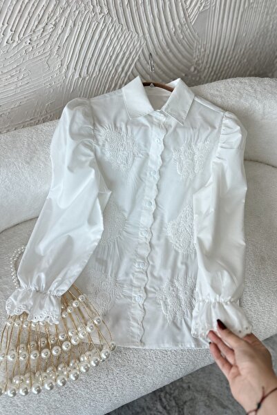 Poliyance İrina Beyaz Gömlek