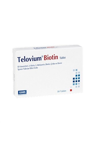 Assos İlaç Telovium Biotin 30 Tablets