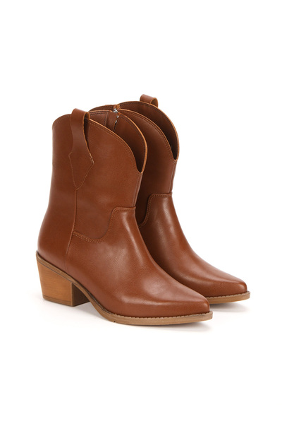 PASSAGE SHOES Γυναικείες μπότες Western Cowboy 5117 TABA SKIN