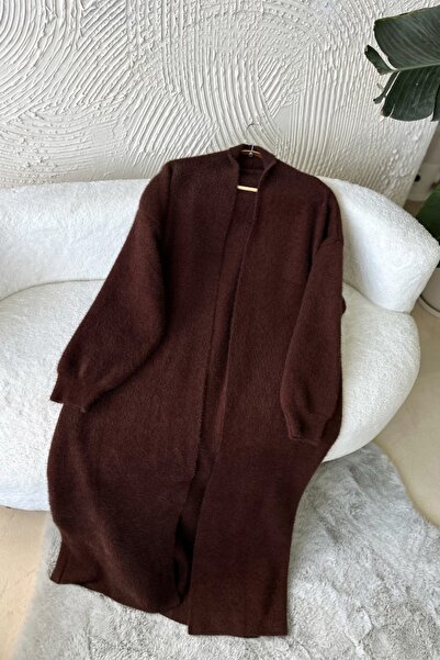 Poliyance Pele Brown Long Cardigan