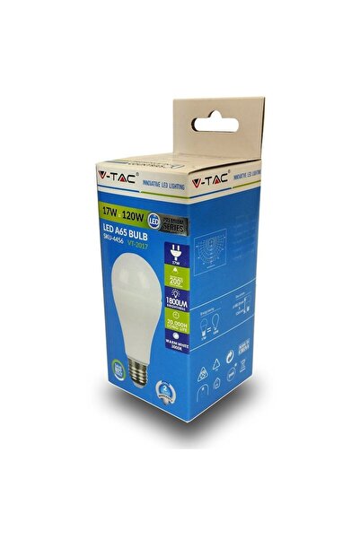 V-TAC LED Bulb 17W E27 A65 Neutral 4000K