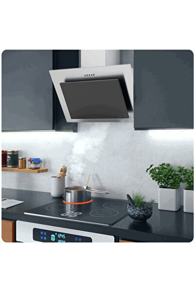 Berdsen Decorative built-in hood, stainless steel finish, absorption power 350m3/h, 65W, 3 speeds...