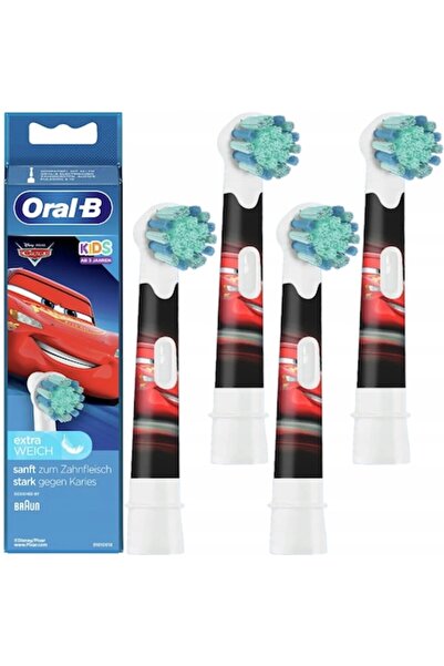 Oral-B Kids Replacement Brush Heads 3+ Cars, 4 pcs