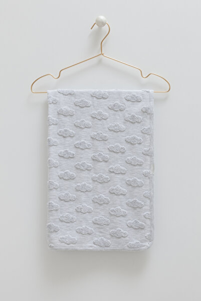Caramell Baby Blanket Cloud Patterned Color-Grey (85-90cm)