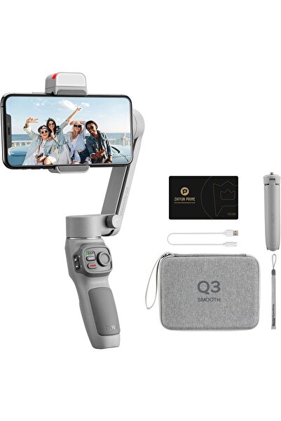 ZHIYUN Smooth Q3 Combo Handheld 3-Axis Smartphone Gimbal Stabilizer (Grey)