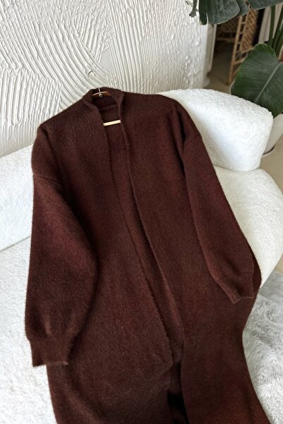 Poliyance Pele Brown Long Cardigan