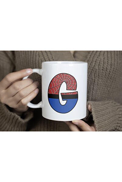 Beramussa كوب بحرف G الأول لشخصية سبايدر مان، كوب بنمط الرجل العنكبوت كهدية، ...