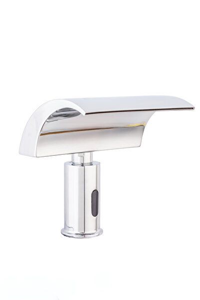 Trendy's Μπαταρία νιπτήρα, τύπου καταρράκτη, με αισθητήρα, γυαλιστερό χρώμιο TRENDY S