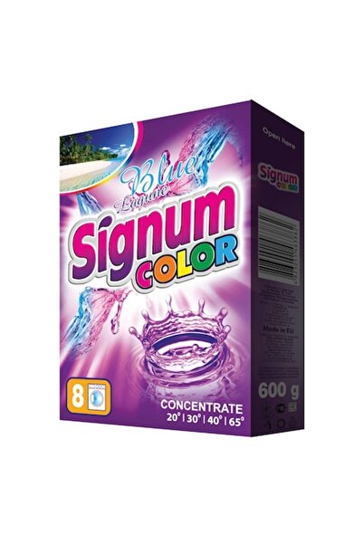 SİGNUM Detergent de rufe pudră, colorat, 8 spălări, 600 g