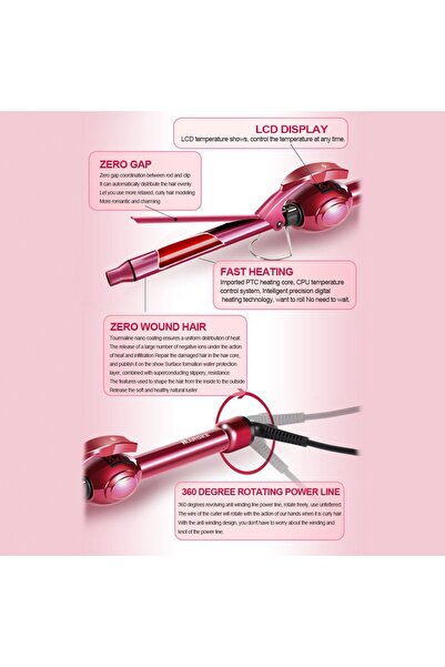 TotulPerfect Professional Hair Curler for Afro Curls 7mm Diameter Purple