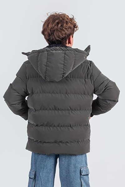 Pina Kids Nova Kumaş Kapüşonlu Erkek Çocuk Kışlık Mont KM2509