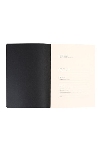 Fulique Soft Leather Cover Lined Notebook Set