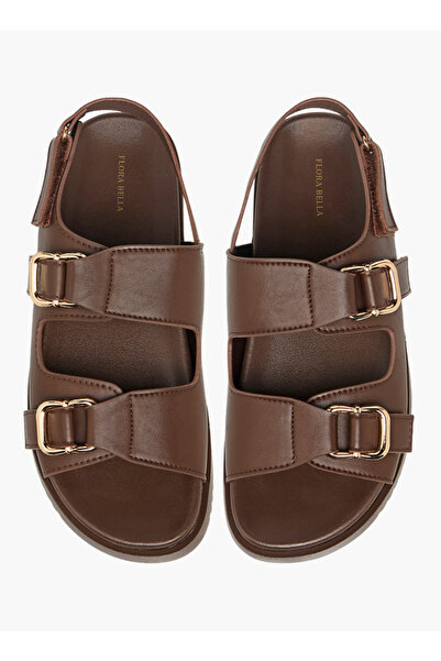 Flora Bella by Shoexpress صنادل نسائية بإبزيم مع خطاف وحلقة للإغلاق