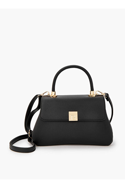 Flora Bella by Shoexpress Solid Satchel Bag with Detachable Strap - H 17 x W 29 x 11 cms