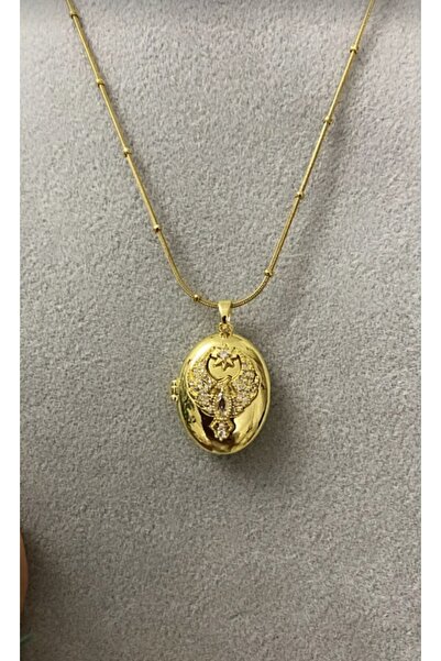 İnci Çelik zincir açılabilir anka kuşu model zirkon taşlı kolye