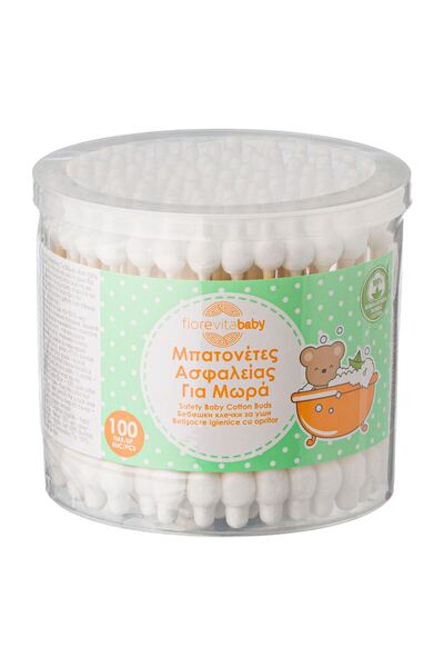 OEM Betişoare Igienice pentru Copii cu Opritor de Bambus 100buc - Fiorevita