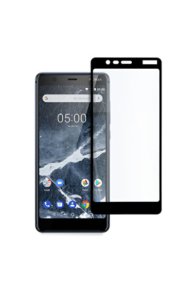 Magic Προστατευτικό οθόνης Magic, συμβατό με Nokia 5.1, σκληρυμένο γυαλί, μαύρο/διαφανές