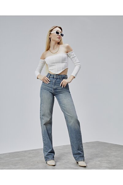 BEJNA Blugi pentru femei cu croiala dreaptă