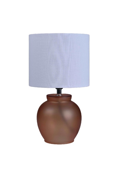 MAPLE LEAF Home 30 cm Glass Table Lamp, Orange