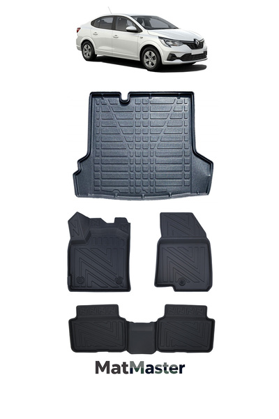 MatMaster Renault Taliant 2023 Model 5D Premium Ekstra Havuzlu Paspas Ve Baga...