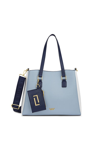 Lavie Luxe حقيبة رومي النسائية ذات الثلاثة أقسام (أزرق)
