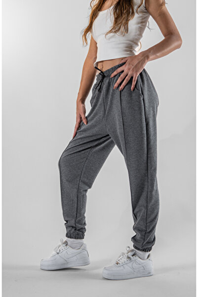 Superbluemexico Women's Smoked Jogger Pants with Elasticated Legs