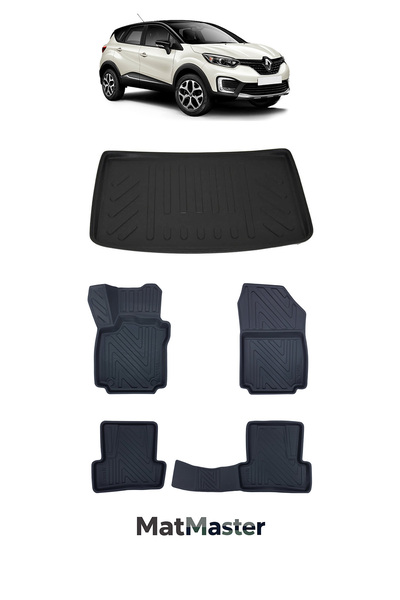 MatMaster Renault Captur 2013 Model 5D Premium Ekstra Havuzlu Paspas Ve Bagaj...