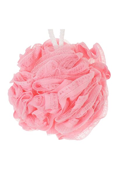OEM Pink Mesh Bath Sponge with Lace