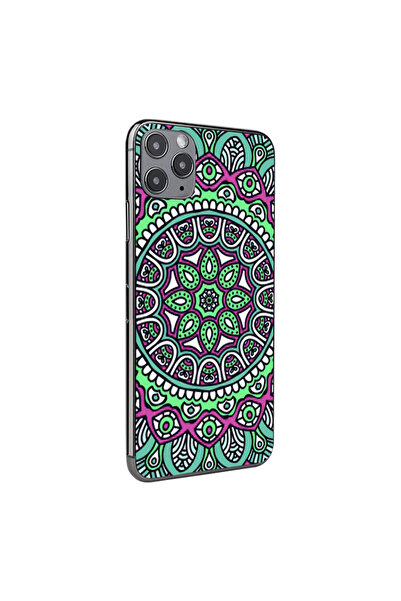Optim Solution Folie Skin Spate pentru Apple Iphone 11 Pro Max, Mandala Design, High Grip, Multicolor