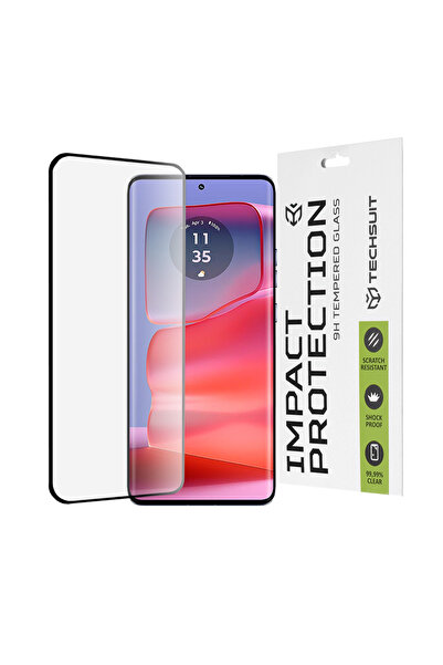 Techsuit Folie sticla curbata pentru Motorola Edge 50 Pro, Full Cover Full Gl...