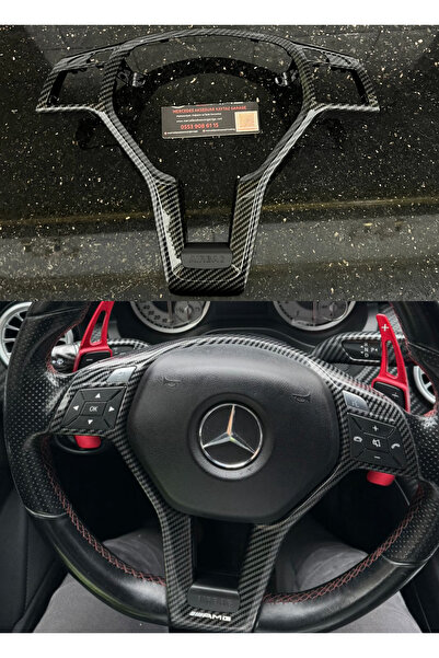 kaytaz MERCEDES DİREKSİYON ÇERÇEVE KARBON W204 W212 W117 W176 W207 SADECE AMG...