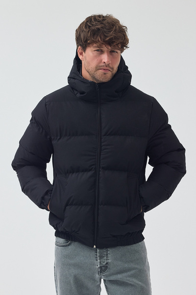 LEVEL HİGH معطف رجالي منفوخ بتصميم ستريت وير