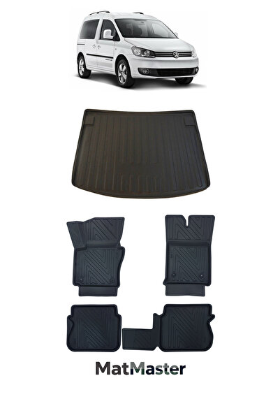 MatMaster Volkswagen Caddy 2011 Model 5D Premium Ekstra Havuzlu Paspas Ve Bag...
