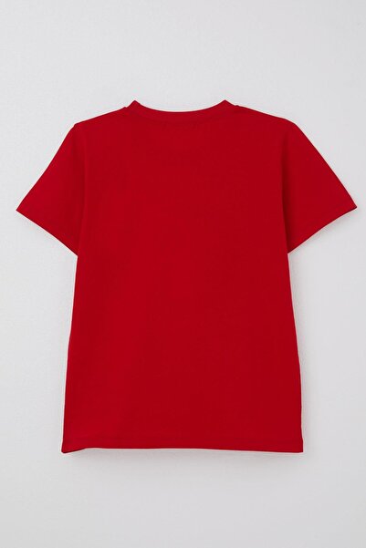 Breeze Boy's T-Shirt with Turkish Flag, Ages 4-14, Red