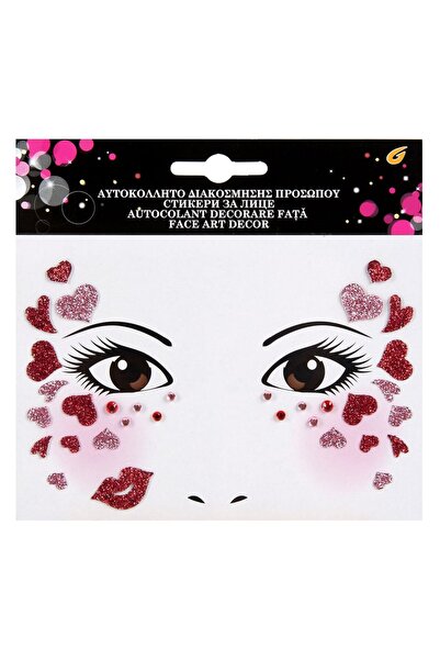 OEM Glitter Hearts Girl Sticker