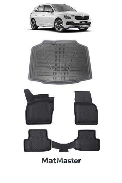 MatMaster Skoda Kamiq 2026 Model 5D Premium Ekstra Havuzlu Paspas Ve Bagaj Ha...