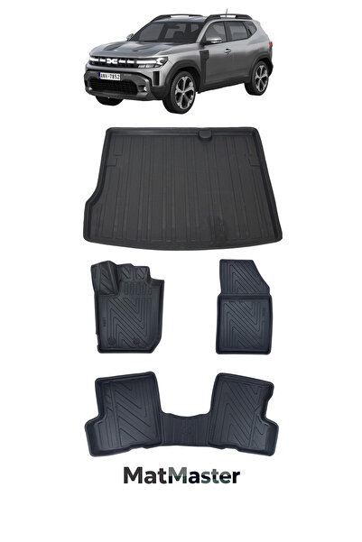 MatMaster Dacia Duster 4x2 2023 Model 5D Premium Ekstra Havuzlu Paspas Ve Bag...