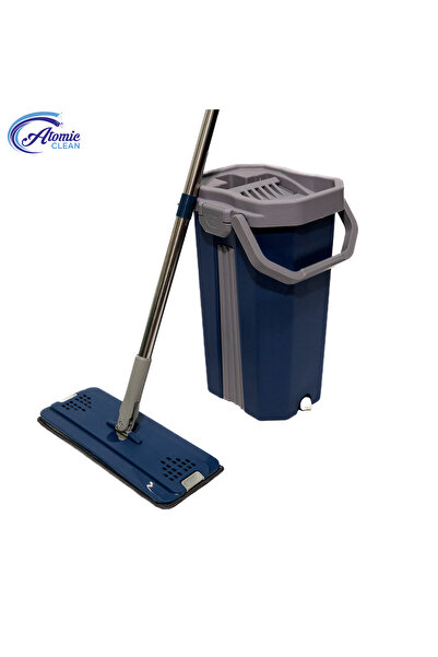 NO BRAND Flat mop and Squeeze bucket set, YYS-051 Blue