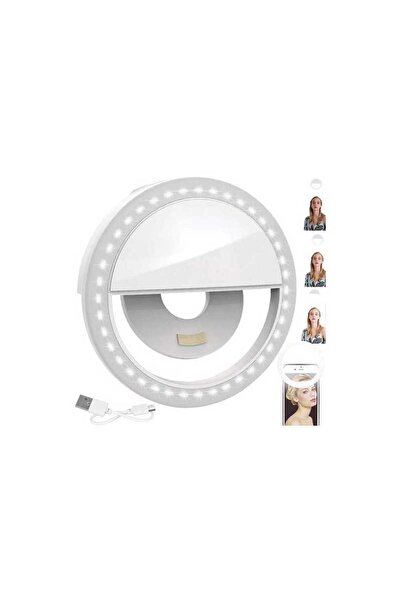 OEM Inel luminos pentru selfie-uri, baterie, 3W, lumină albă rece