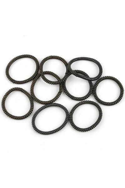 MutluBiDünya 10 Adet Siyah İnce Kablo Toka Makarna Toka