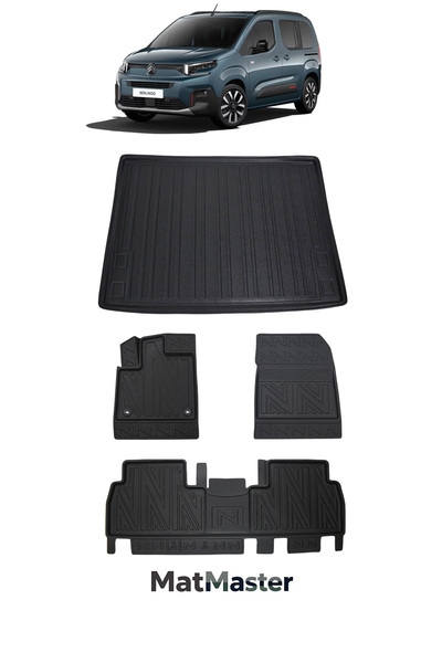 MatMaster Citroen Berlingo 2025 Model 5D Premium Ekstra Havuzlu Paspas Ve Bag...