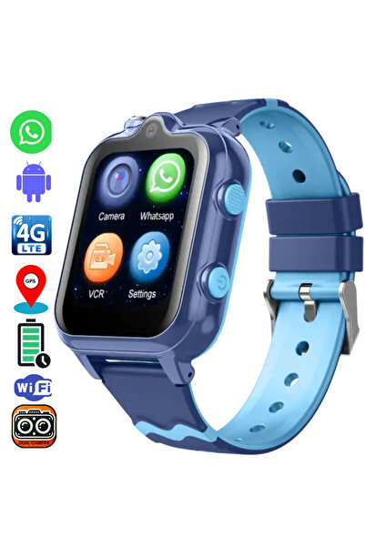 Wingereich Smartwatch for Kids 4G, GPS, HD Video Call, WhatsApp, Dual Camera and SOS Button