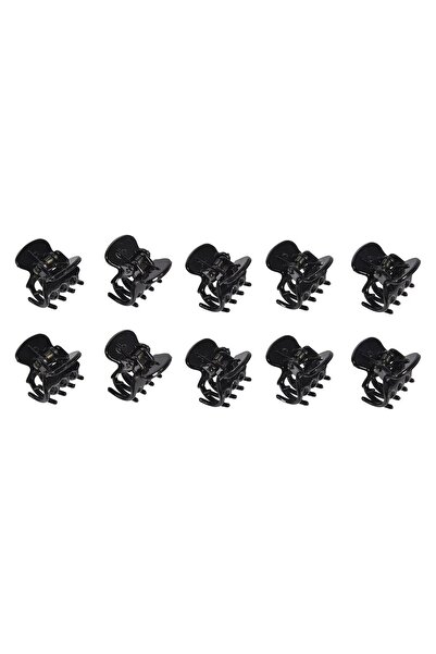 OEM Clame Par Negre Lucioase pentru Par 2cm - 10buc