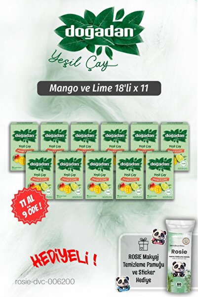 Doğadan Buy 11 Get 9 Free Mango and Lime 18-Pack and Rosie Pamuk Gift