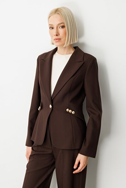 Ekol Omzu Padded Jacket with Button Accessories