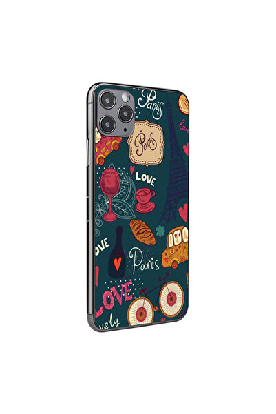 Optim Solution Folie Skin Spate pentru Apple Iphone 14 Plus, Paris Design, High Grip, Multicolor