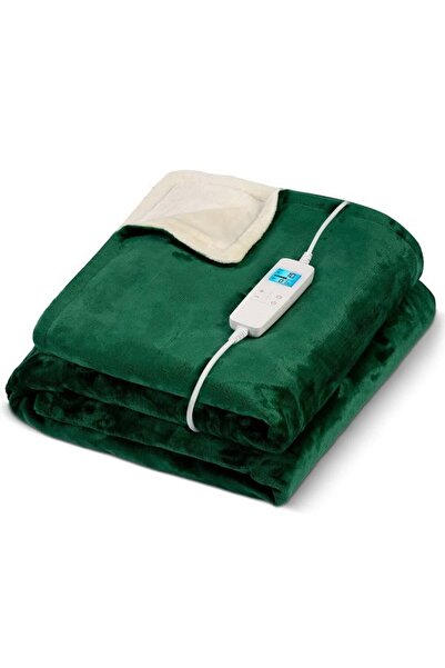 Berdsen Patura electrica, 100% PE, groasa, pufoasa, controler cu display LCD, 10 niveluri de control al t...